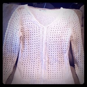 Cotton knitted Sweater with silver specs